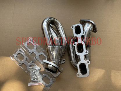 Stainless Steel Shorty Manifold Header for Ford Mustang 3.7L V6 (2011–2015)