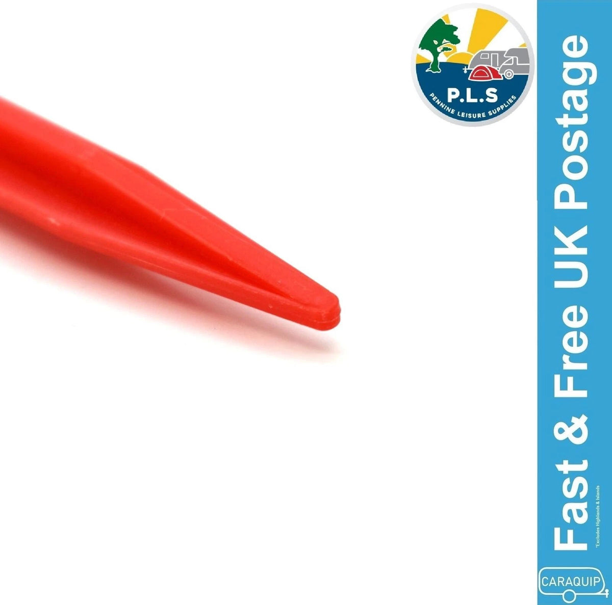 Pack of 100 Red Plastic Tent Pegs for Caravan Motorhome (6002600)