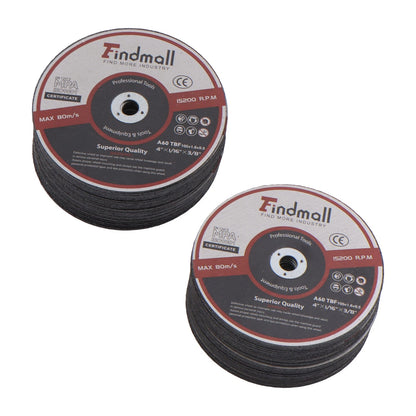 50 Pcs Cut Off Wheels for Die Grinders (4"x1/16"x3/8")