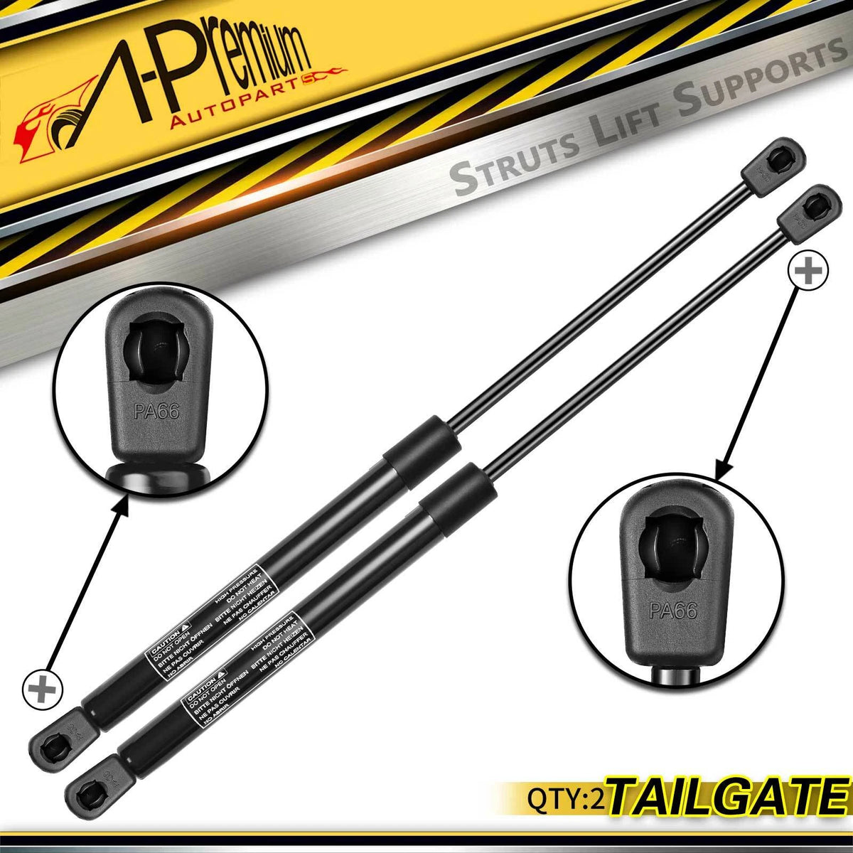 2X Tailgate Lift Supports Shock Struts for Mitsubishi Diamante (1993–1995) 4367, AW338205, AW338206