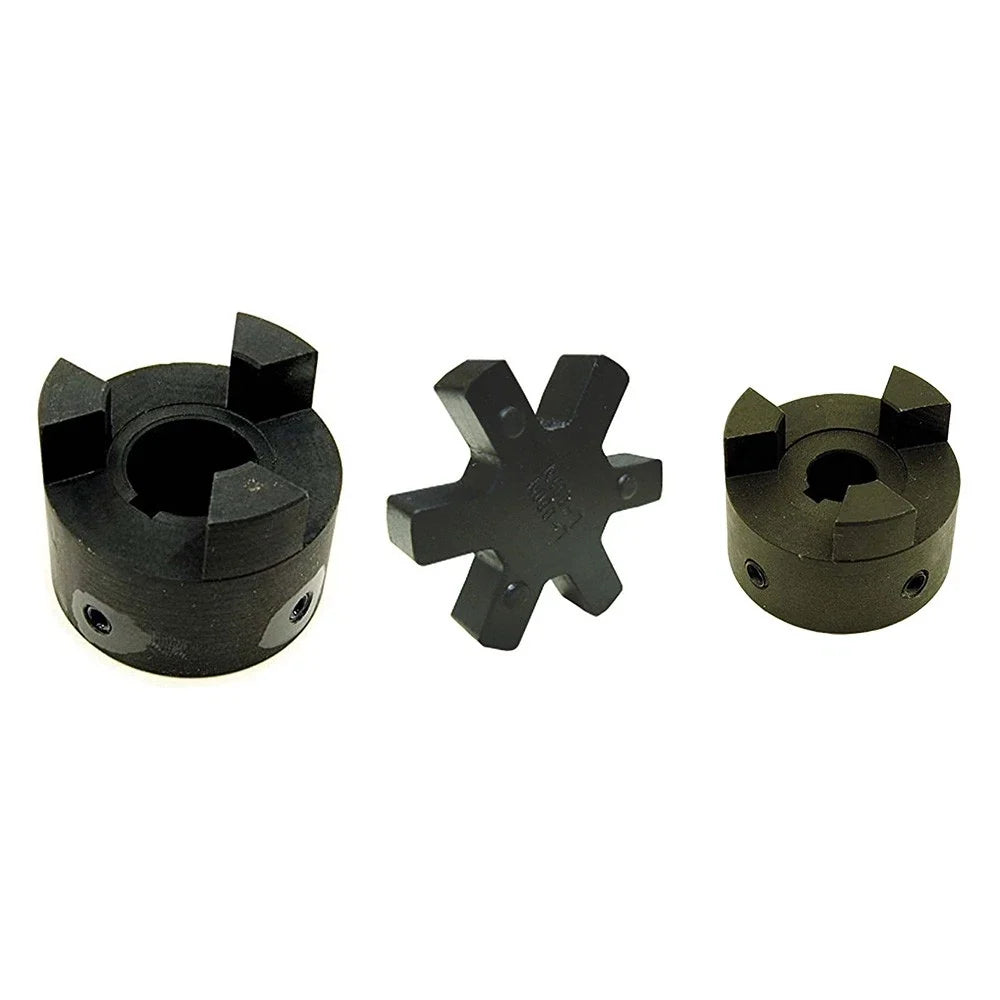 Set of 3 L095 3/4 X 1-1/8 Flexible L-Jaw Couplings with Buna-N Rubber Spider