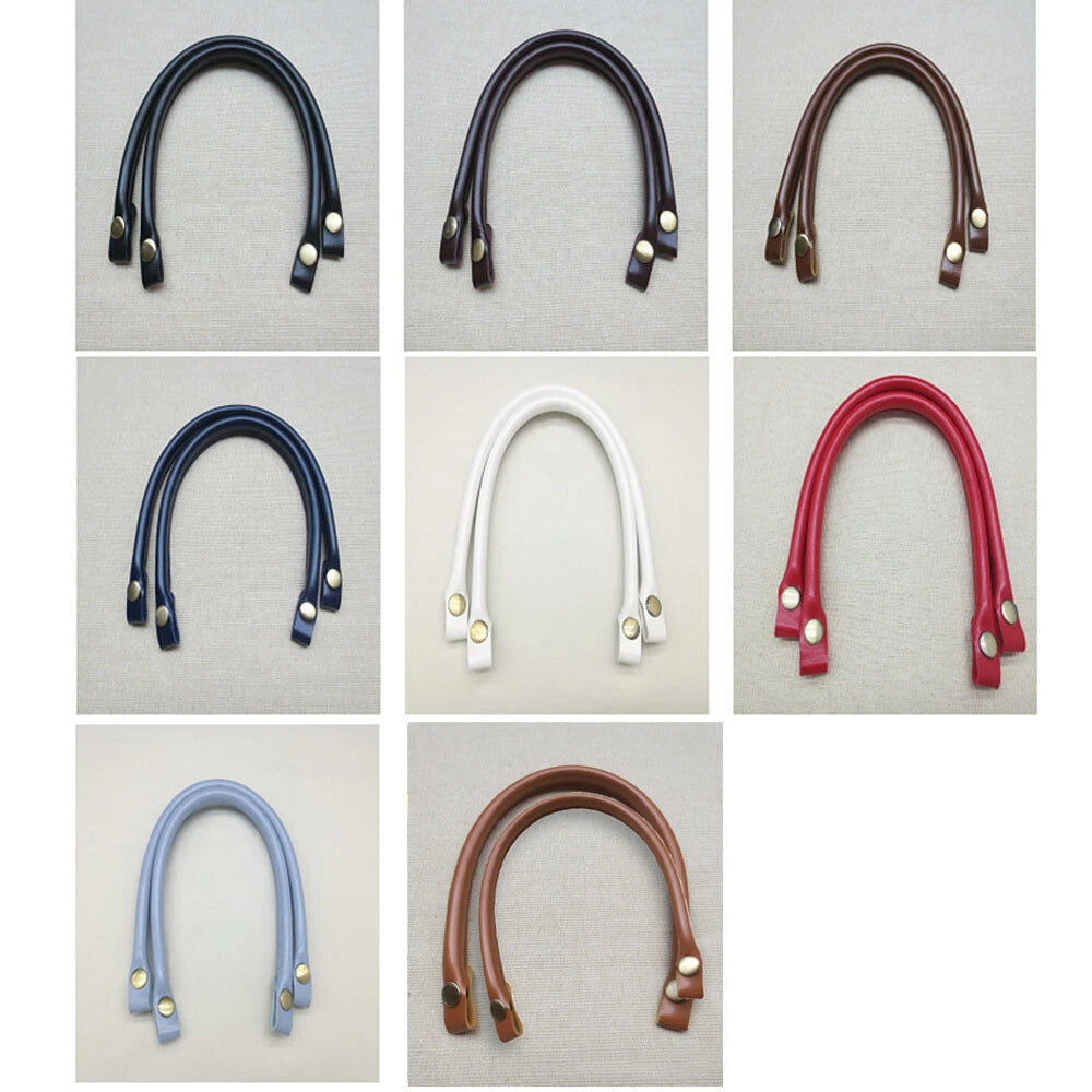 1 Pair PU Leather Handbag Handle for Women Shoulder Bag Strap