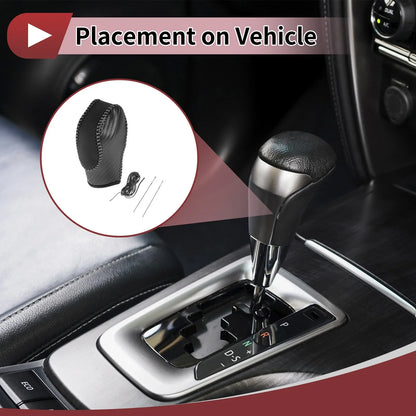 Gear Shift Knob Cover for Ford Fusion (2013–2016) Black Gray
