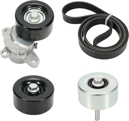 Serpentine Belt Kit with Engine Drive Belt Tensioner for Nissan (11955JA10D)