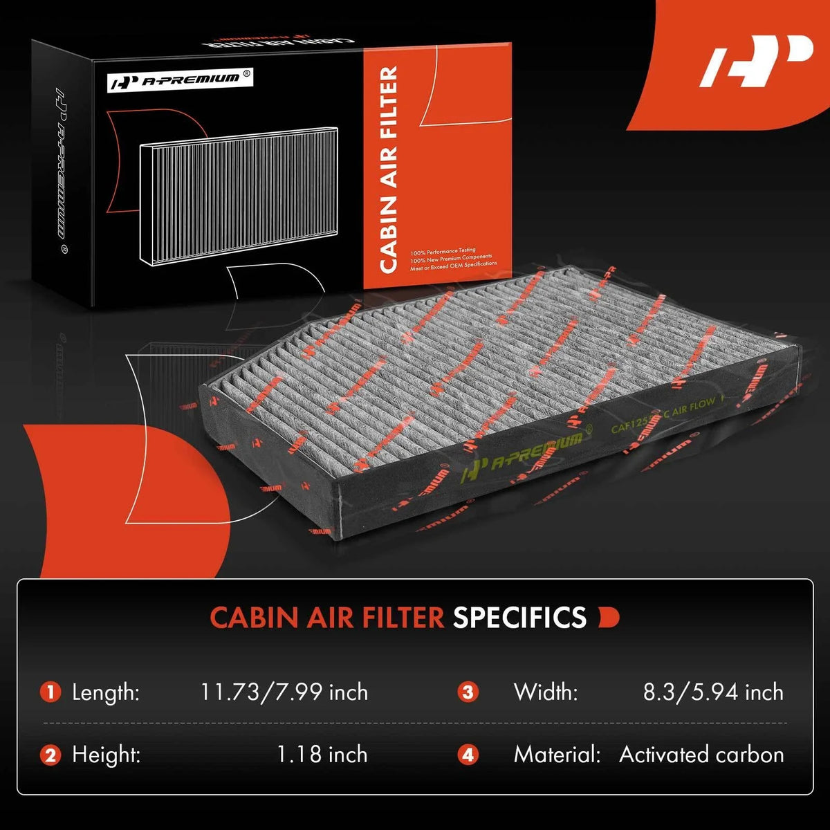 Activated Carbon Cabin Air Filter for BMW G20 G22 F87 G80 (2019–2023)