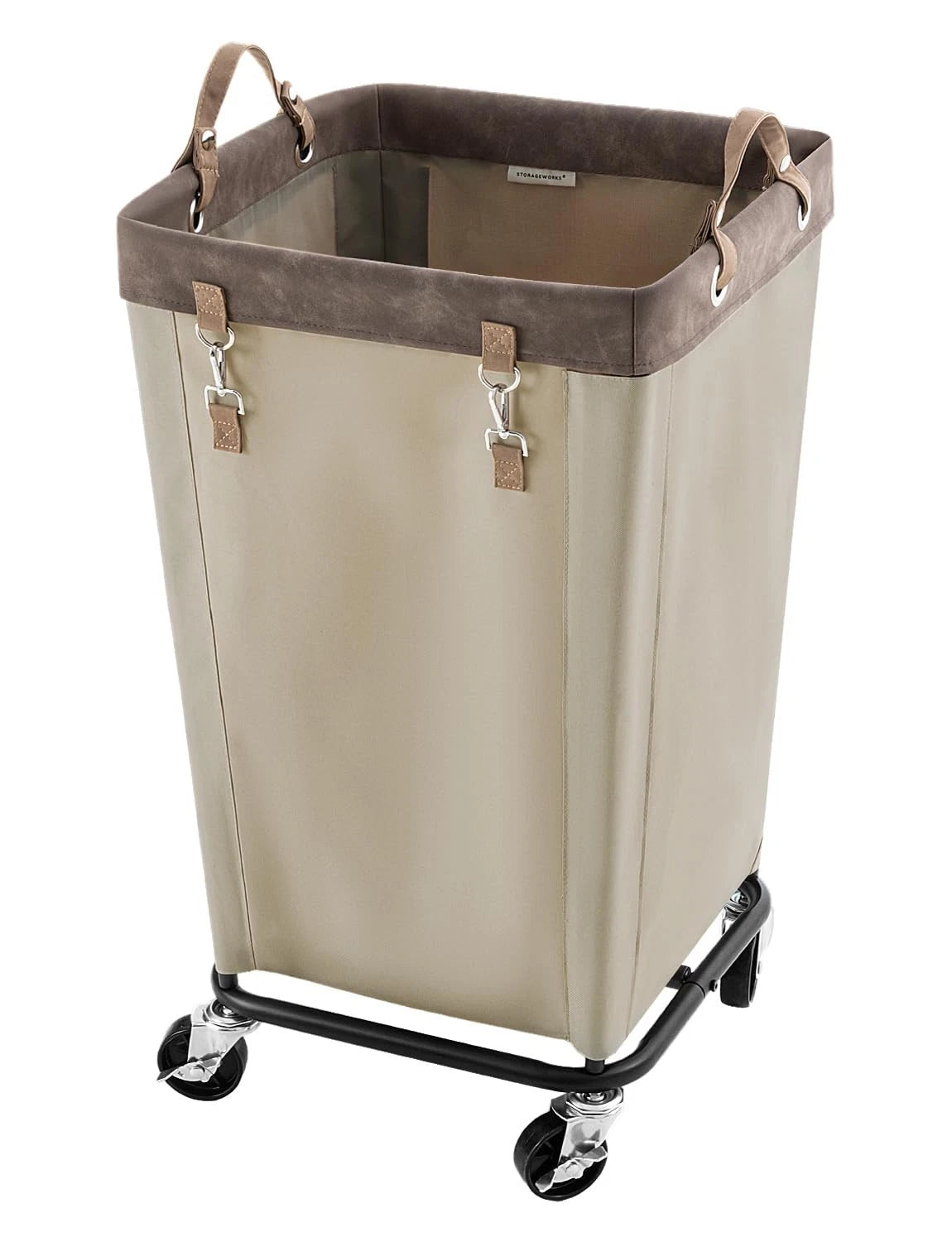 160L Laundry Basket with Wheels for Clothing Organizer