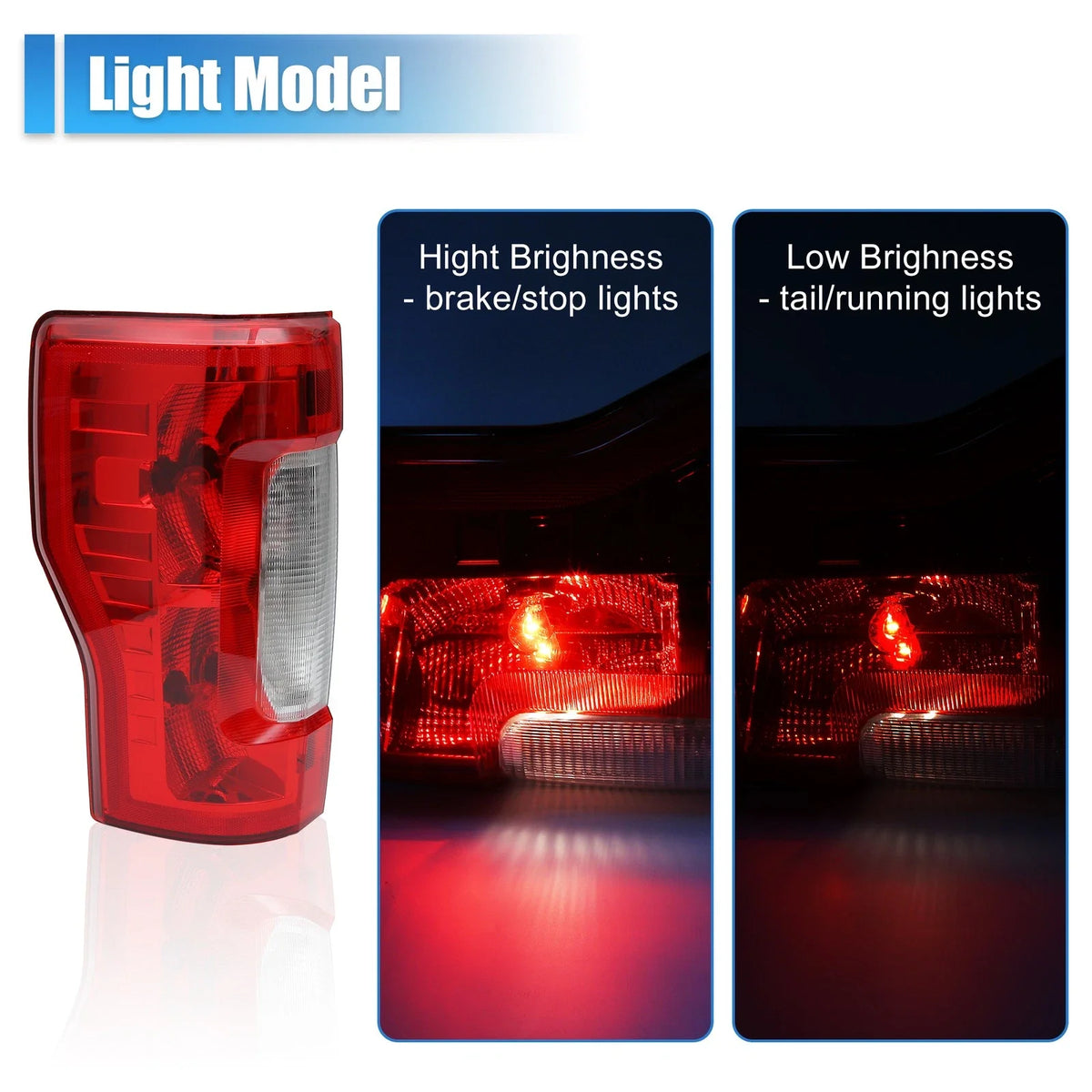 Left Tail Light Assembly for Ford F-250 F-350 Super Duty (2017–2019) 703820022183