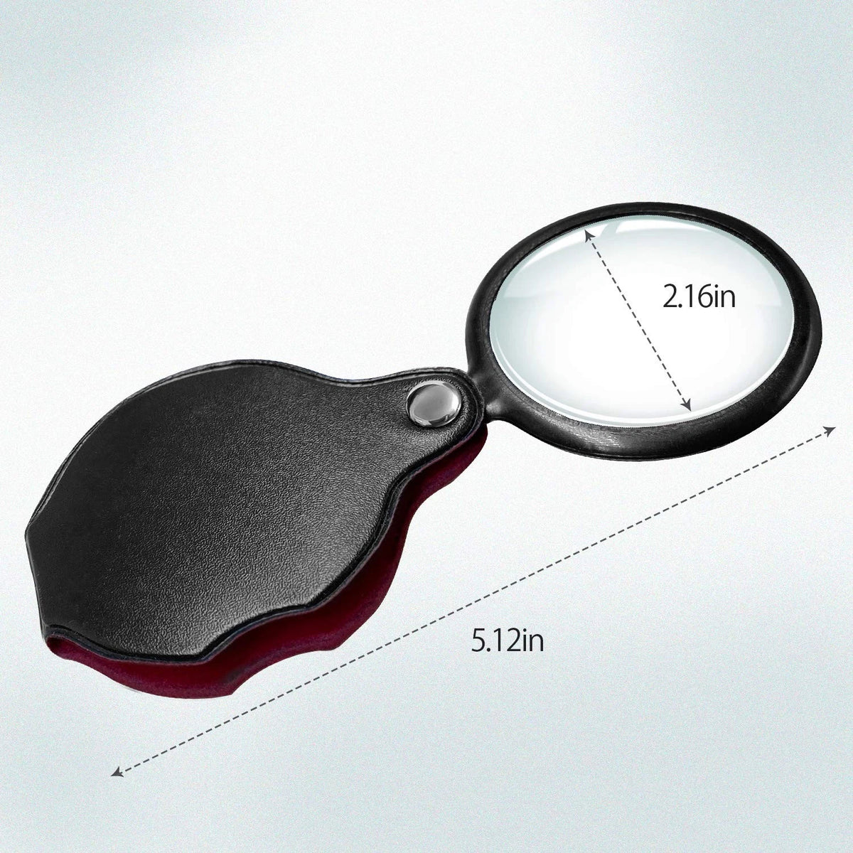 2X Small Pocket Magnifying Glass for (2010–2023)