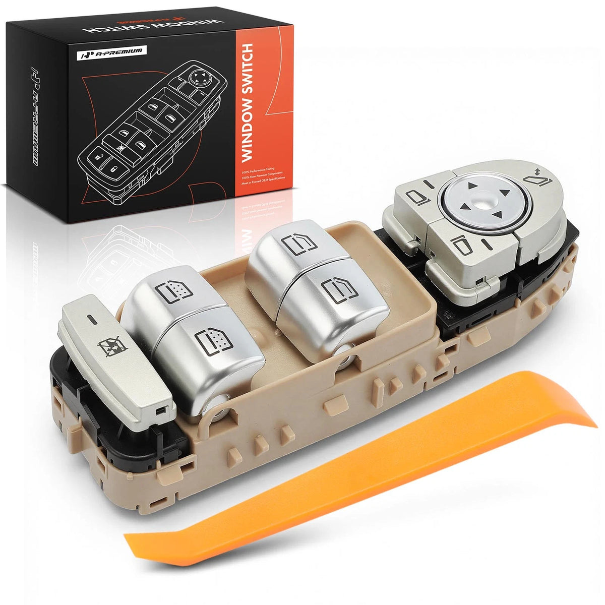 Front Left Power Window Switch for Mercedes E200 E250 E300 E400 E500 (A-213-905-48-03, 2139054803)