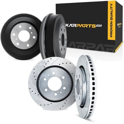 Drilled and Slotted Rotors for Nissan Frontier (1998–2004) ALX-PAU-DF-7004-67074-CLA2