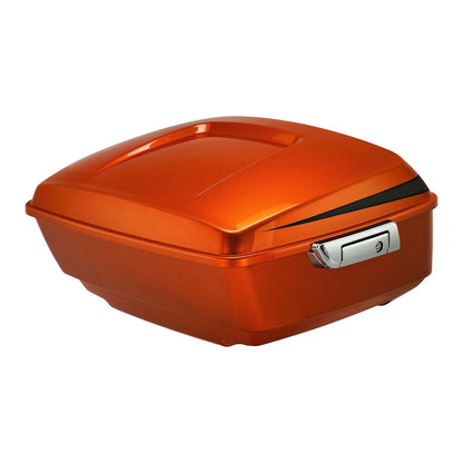 King Trunk for Harley Street Glide (2014–2025) Scorched Orange/Black Denim