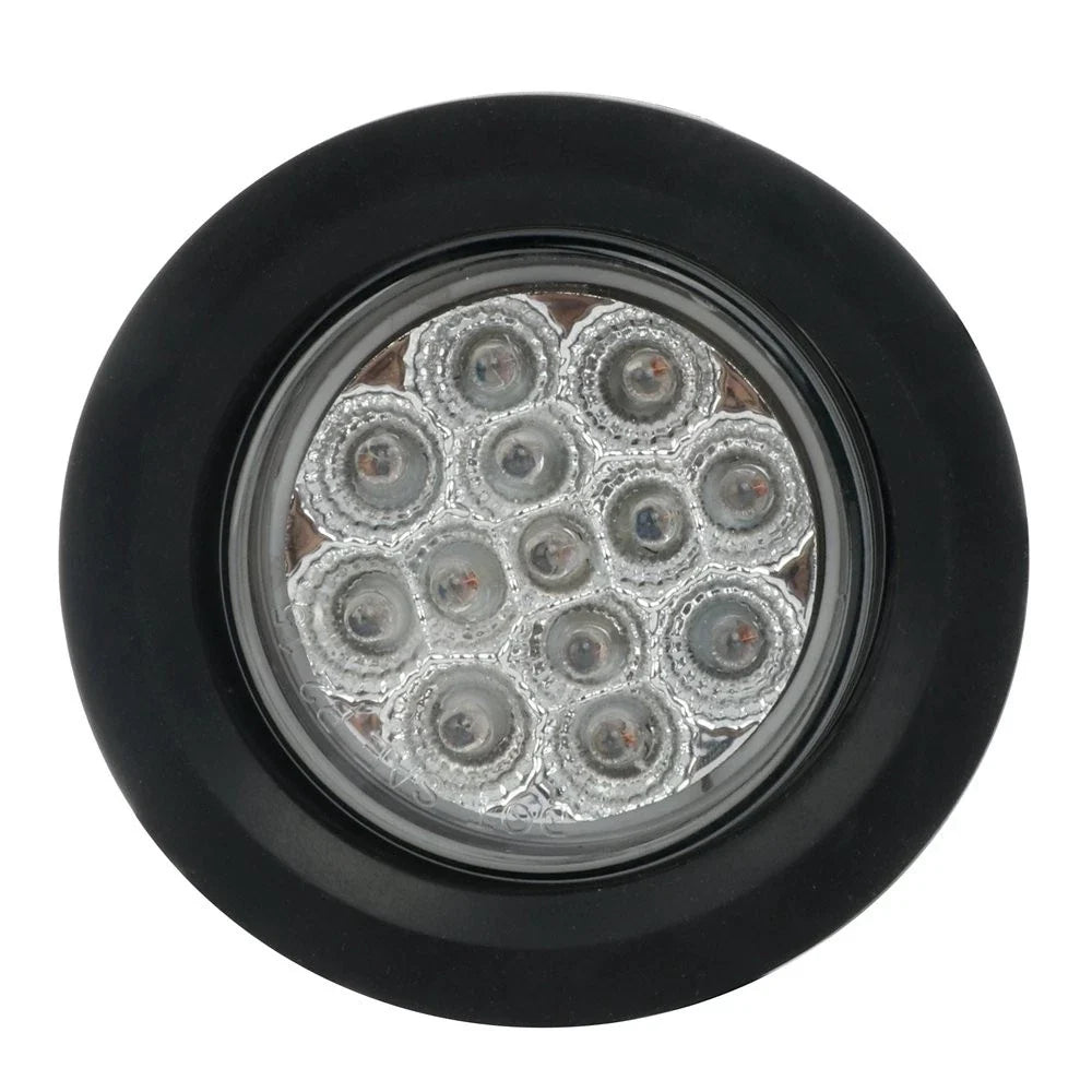 Set of 4 Amber 2.5" 13 LED Clear Lens Side Marker Lights for Trailer