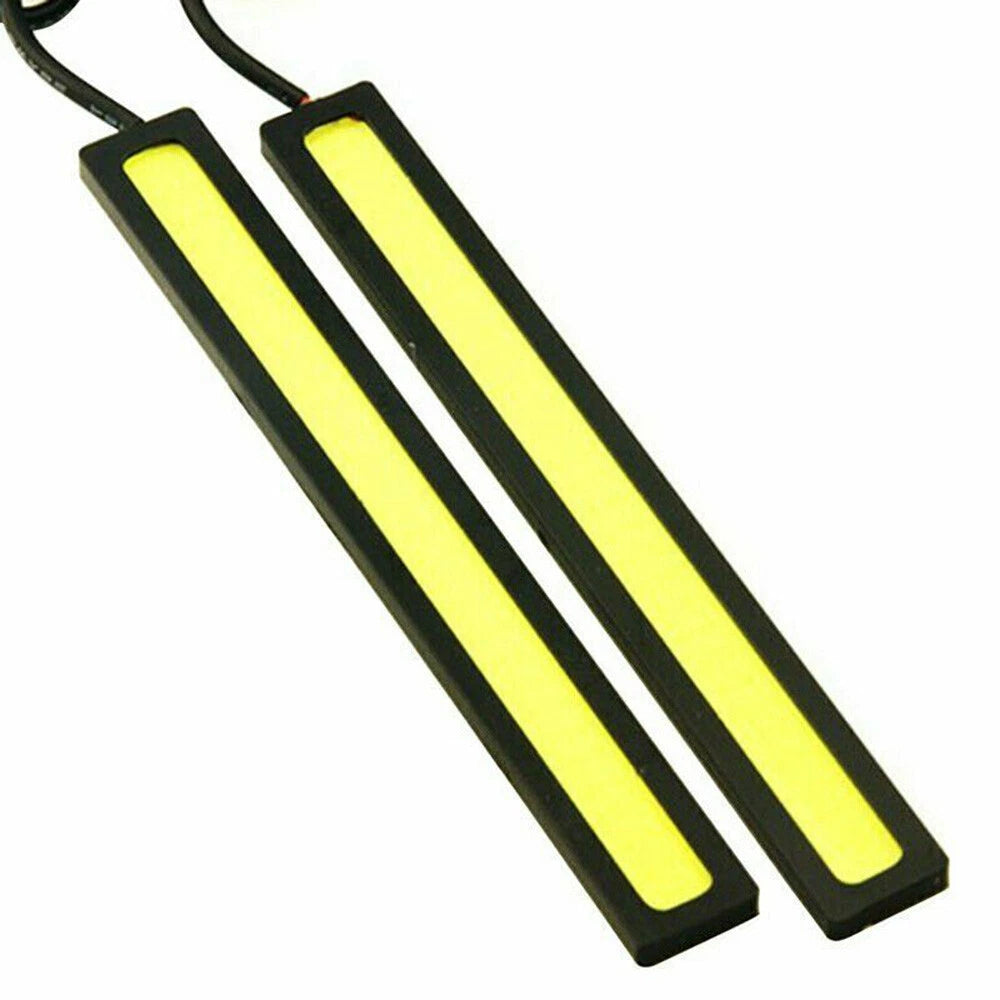 White LED Strip DRL Daytime Running Lights for Car (Waterproof)