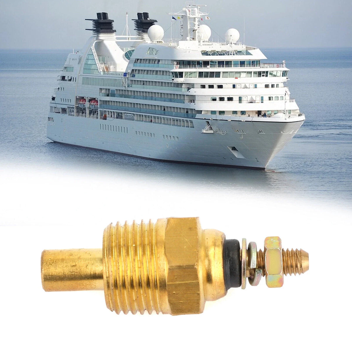 Water Temperature Sensor for MerCruiser 806490T, Sierra 18-5897 (Fit)