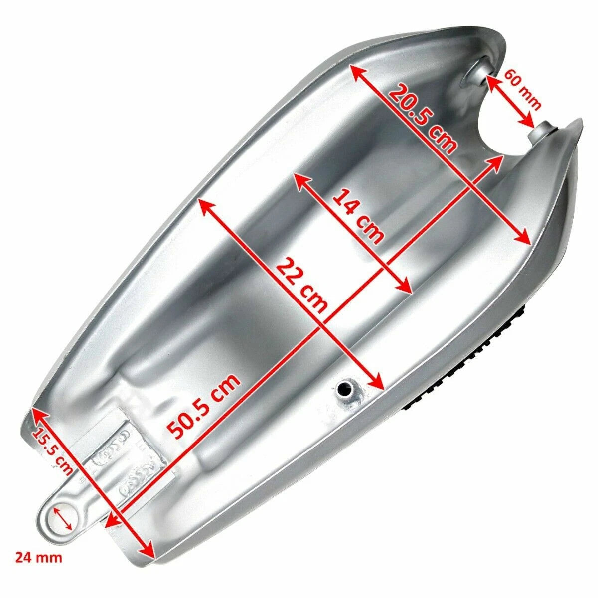 Fuel Tank with Lid Cap Tap for Yamaha Rx100 Rx125 (1976–1999)