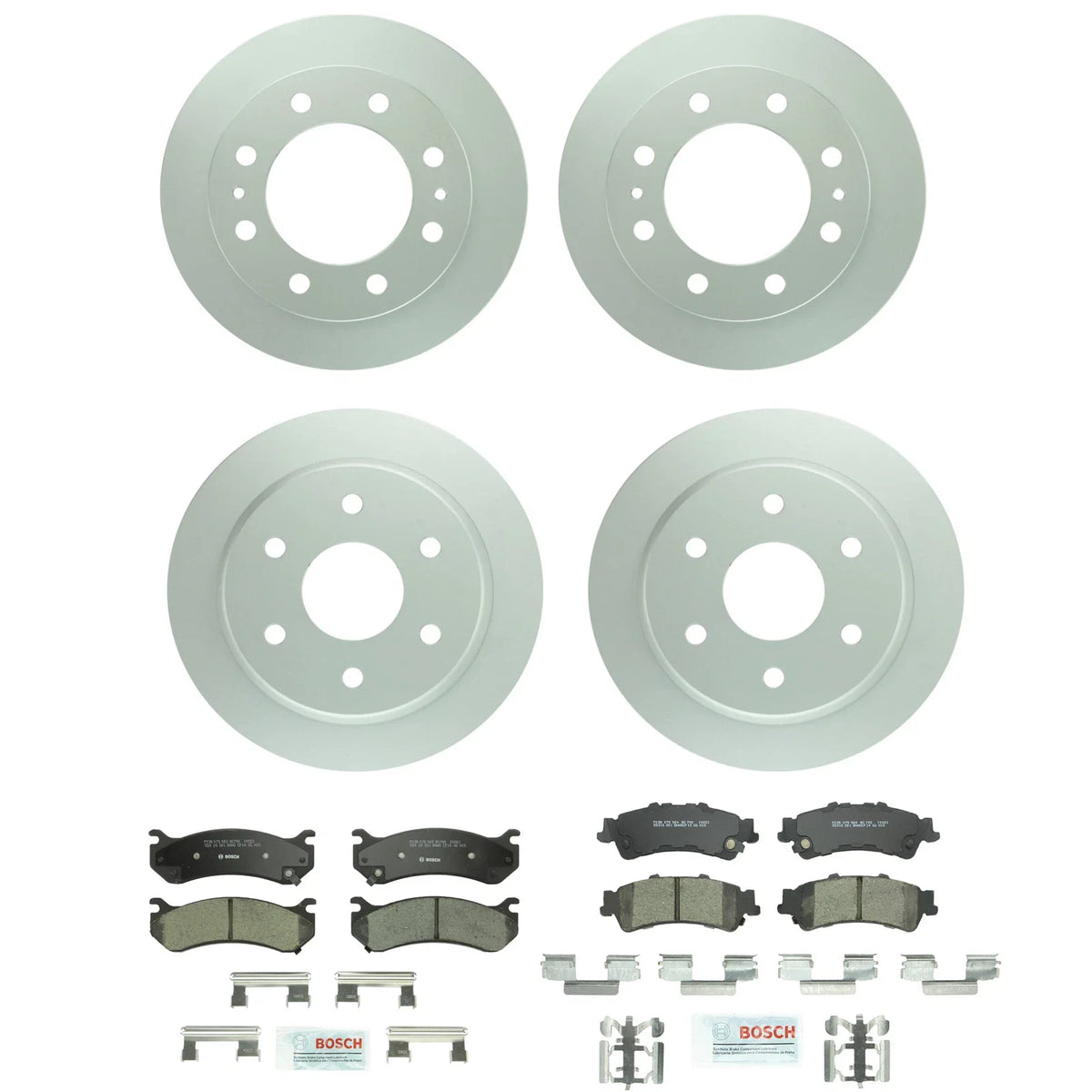 Brake Kit Disc Rotors & Ceramic Pads for Chevy GMC (Front 325.2mm, Rear 325mm)
