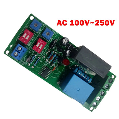 Cycle Delay AC Timing Timer Relay Switch for Various Applications (110/120/220/230V)