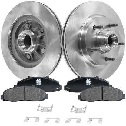Disc Brake Rotor and Pad Kit for Ford F-150 (1997–1999) Front 12.13 in.
