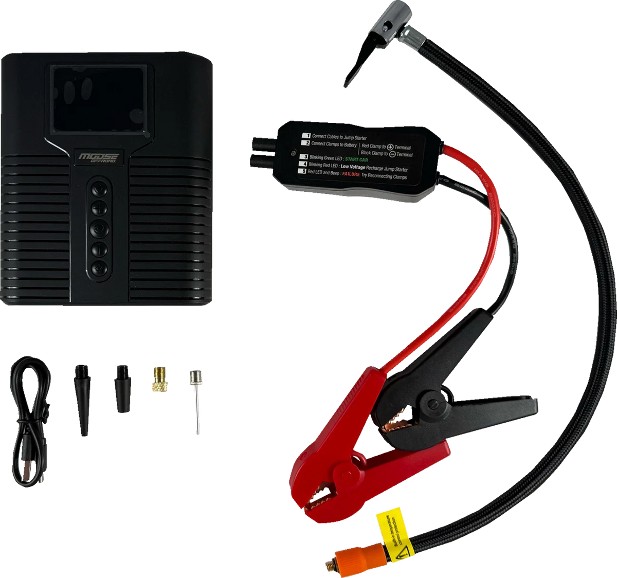 MOOSE OFFROAD Jump Starter with Air Compressor for Universal Use (E25-6292)