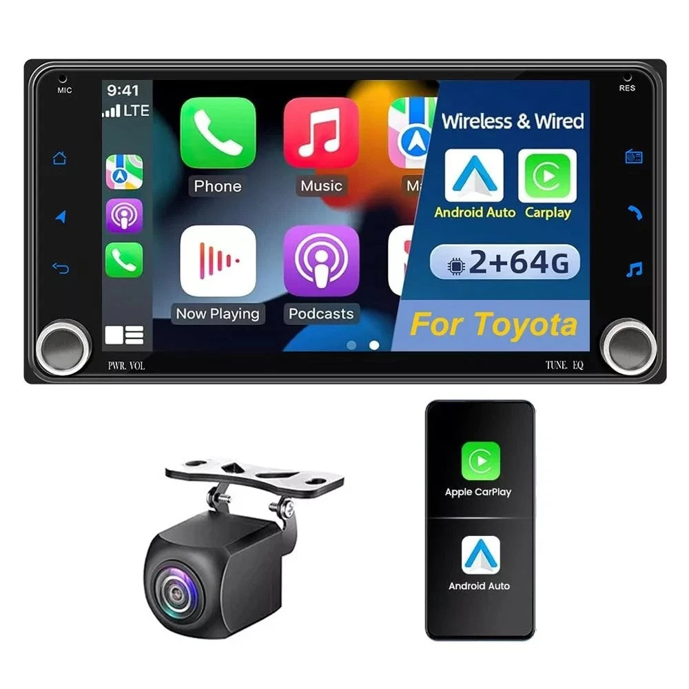 2X 64G Android 15 Car Stereo for Toyota Tundra (2003–2006) GPS, Apple Carplay