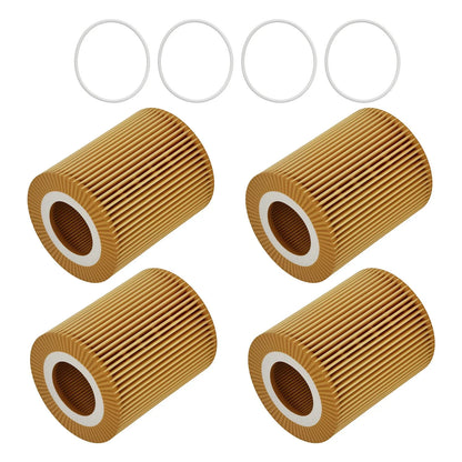 Set of 4 Oil Filters for Ford F-150 3.0L Diesel (2018–2021)