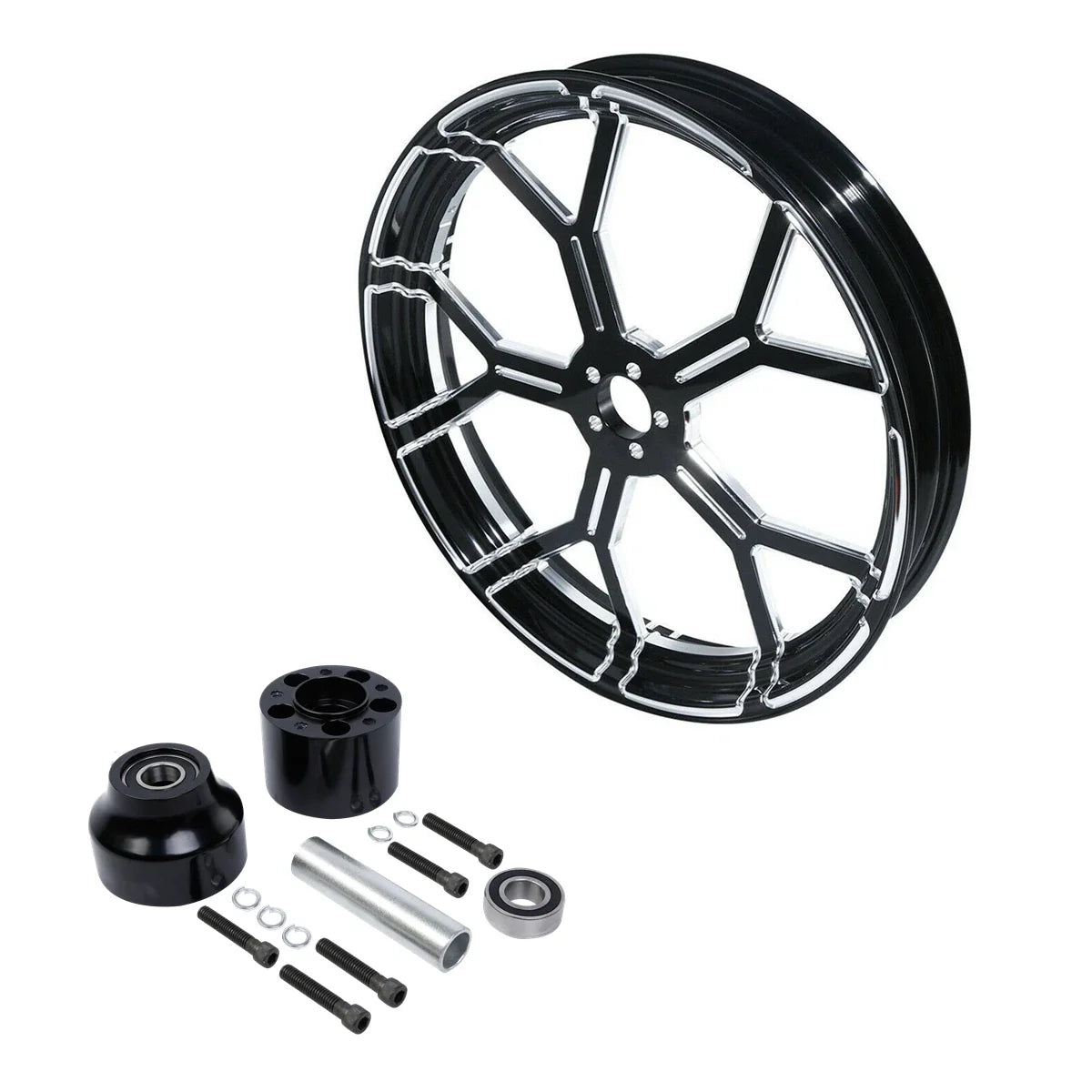 21" Front Fender Wheel Rim & Single Disc Wheel Hub for Harley Touring (2008–2013)