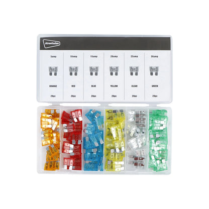 120-Piece Mini Blade Fuse Set for Vehicles (SWFUS2)