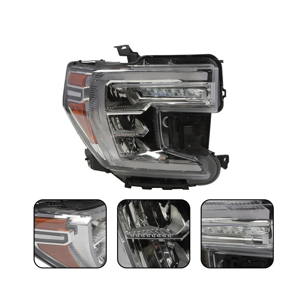 Full LED Headlight Right Passenger for GMC Sierra 1500 (2019–2022)