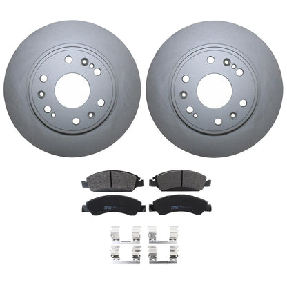 Front Brake Kit 330mm Disc Rotors & TRW Pro Metallic Pads for Cadillac Chevy GMC