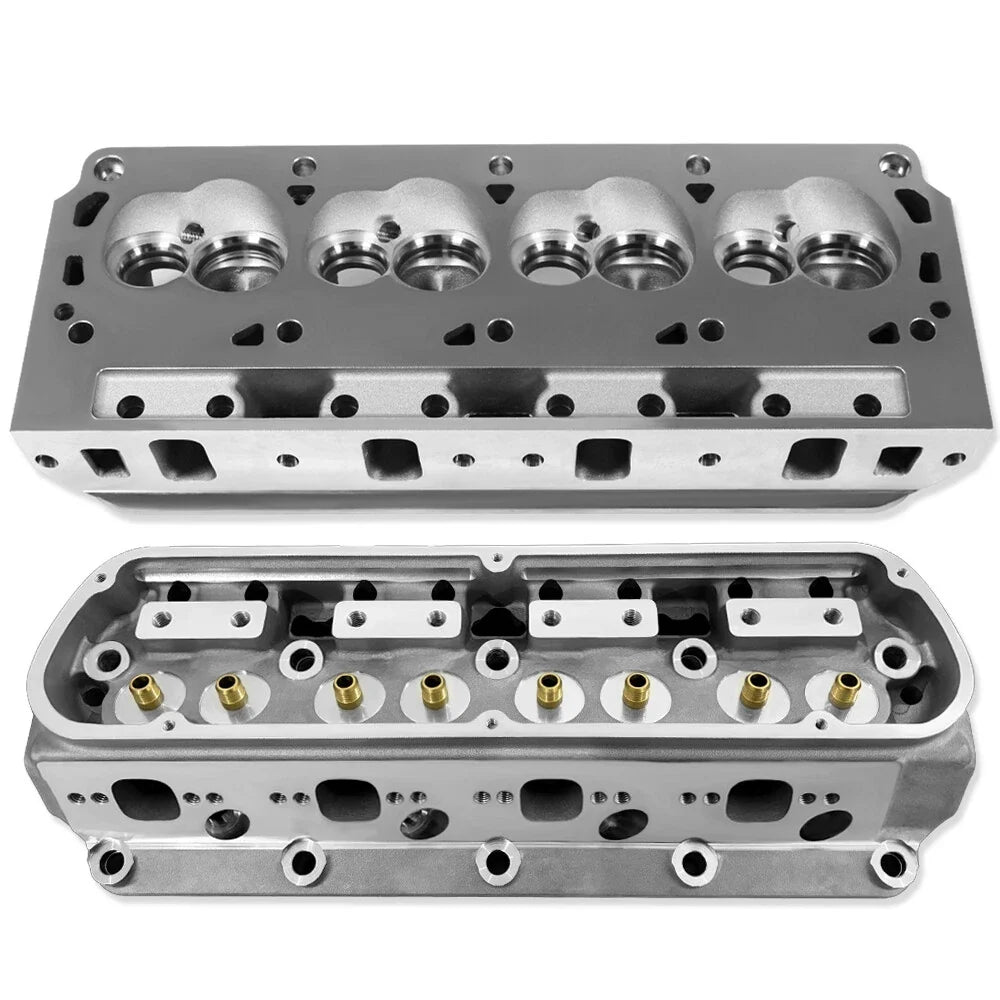 2X Aluminum Cylinder Heads for Ford SBF 289 302 351W 5.0L V8 (Bare)