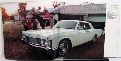 1968 Lincoln Continental Sales Brochure Features & Options Cutout Cover