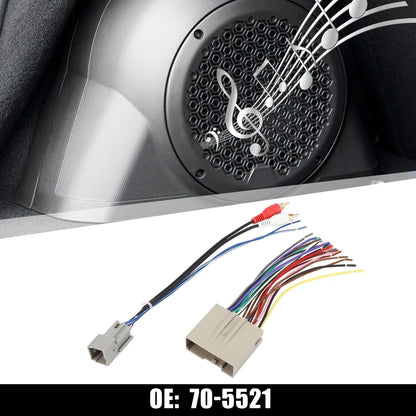 Set of 2 Car Stereo CD Player Wiring Harness Radio Adapter for Ford Focus (2000–2011)