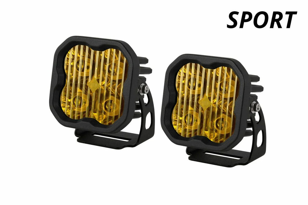 Stage Series SAE DOT Yellow Sport Fog LED Pods with ABL for Ford (2007–2014)