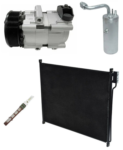 AC Compressor Kit With Condenser for Ford F-350 Super Duty 6.8L (2001–2001)