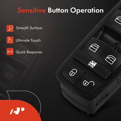 Front Left Power Window Switch for Mercedes-Benz A160 A190 (2004–2005)
