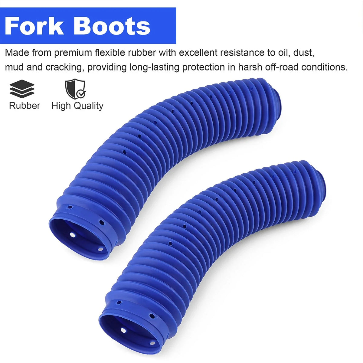 2X Front Fork Boots 51611-KA4-831 for Honda CR125R (1987), CR250R (1985–1987)