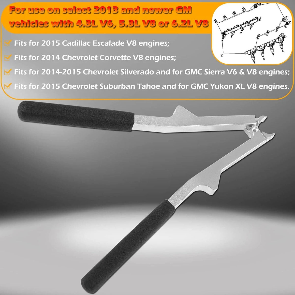 Injector Retaining Clip Installer & Remover for GM (2013–Present) 6708