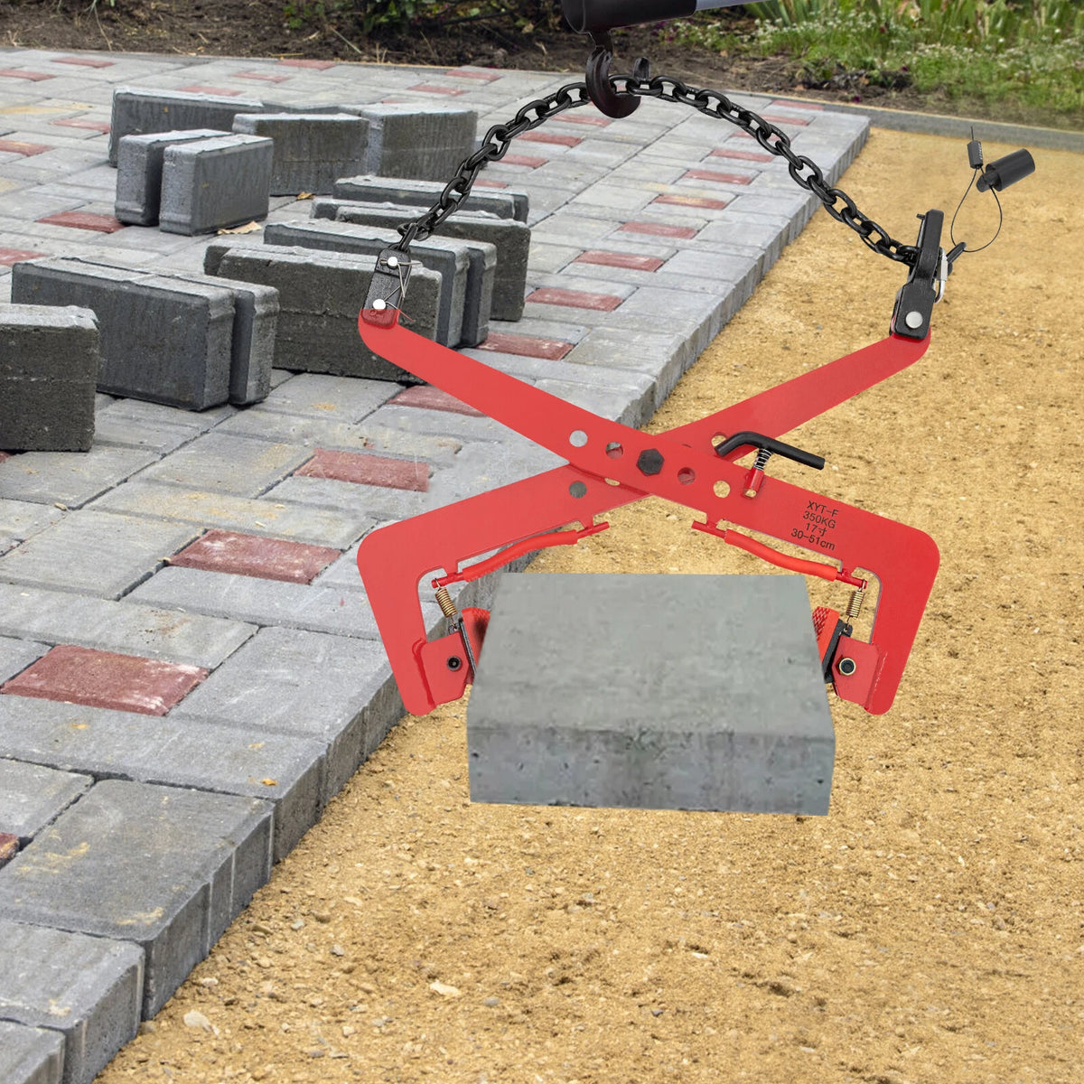 XYT-F350kg Industrial Pallet Puller Clamp for Lifting Concrete Granite Stones