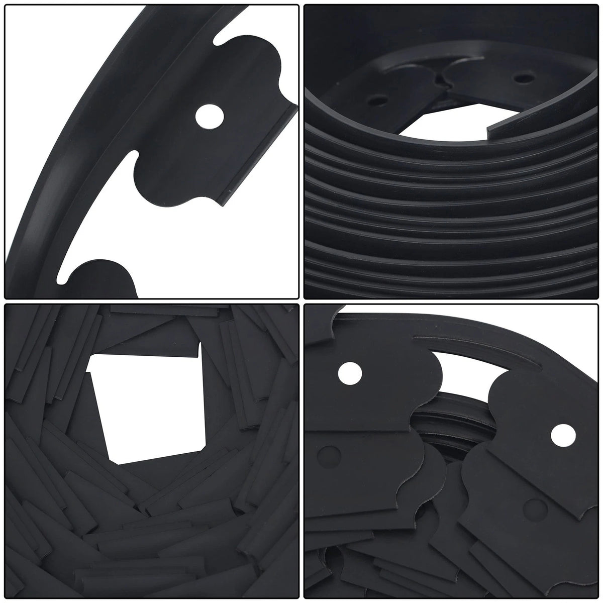 Set of 4 L-shaped Landscape Edging Border Kit for Garden (40 FT)