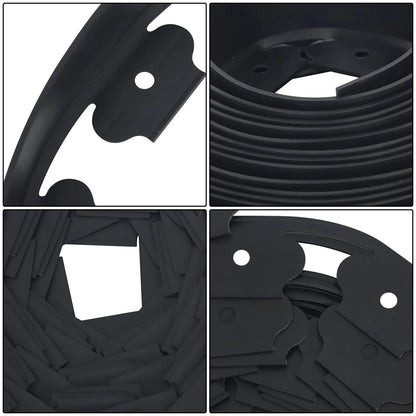 Set of 4 L-shaped Landscape Edging Border Kit for Garden (40 FT)