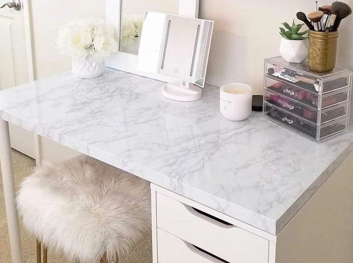 Marble Peel and Stick Wallpaper for Old Furniture (Self Adhesive)