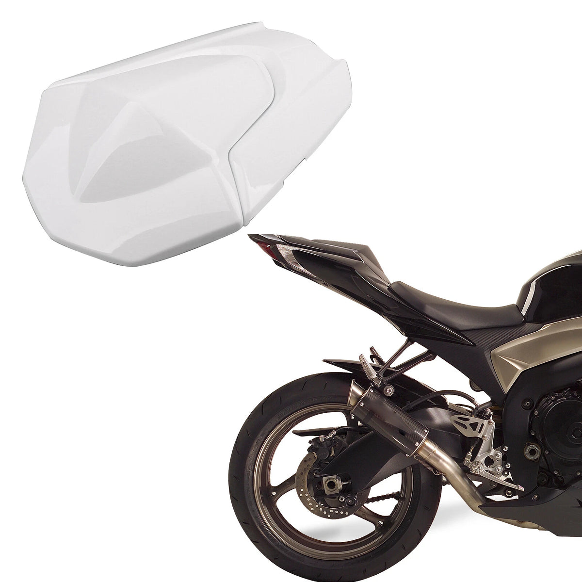 Rear Pillion Seat Cowl Fairing Cover for Suzuki GSXR1000 (2009–2017) White