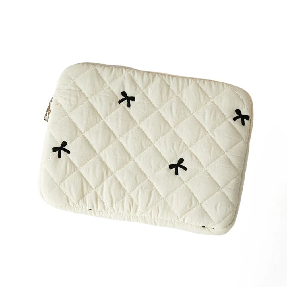 11in Cute Bow Graphic Laptop Sleeve Case for