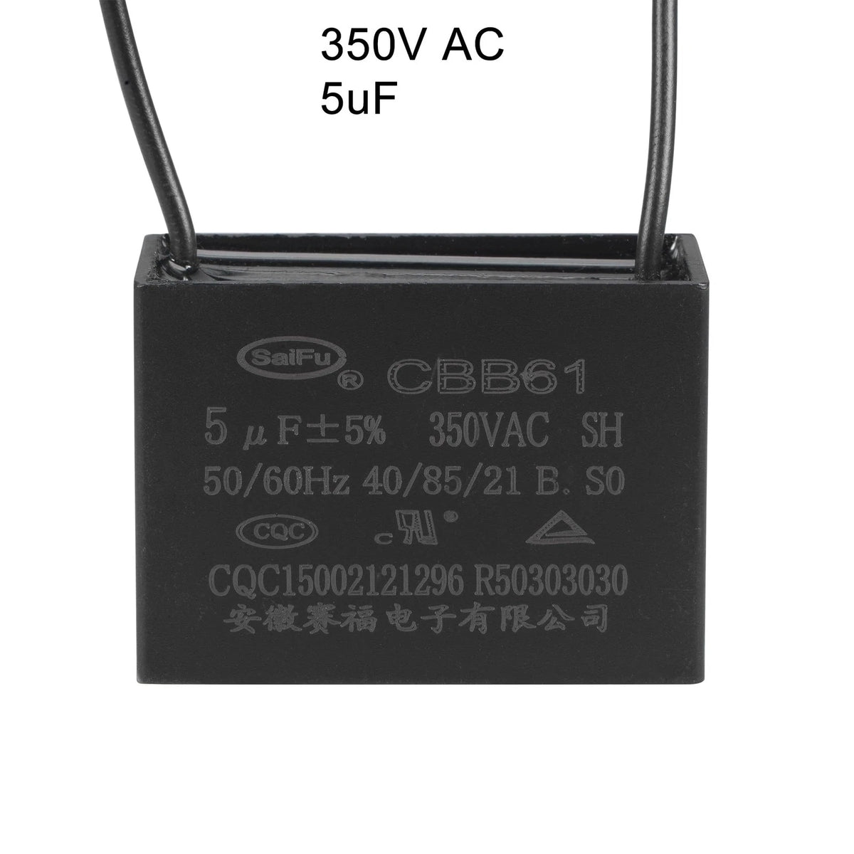 Ceiling Fan Capacitor CBB61 5uF 350V AC for Ceiling Fans