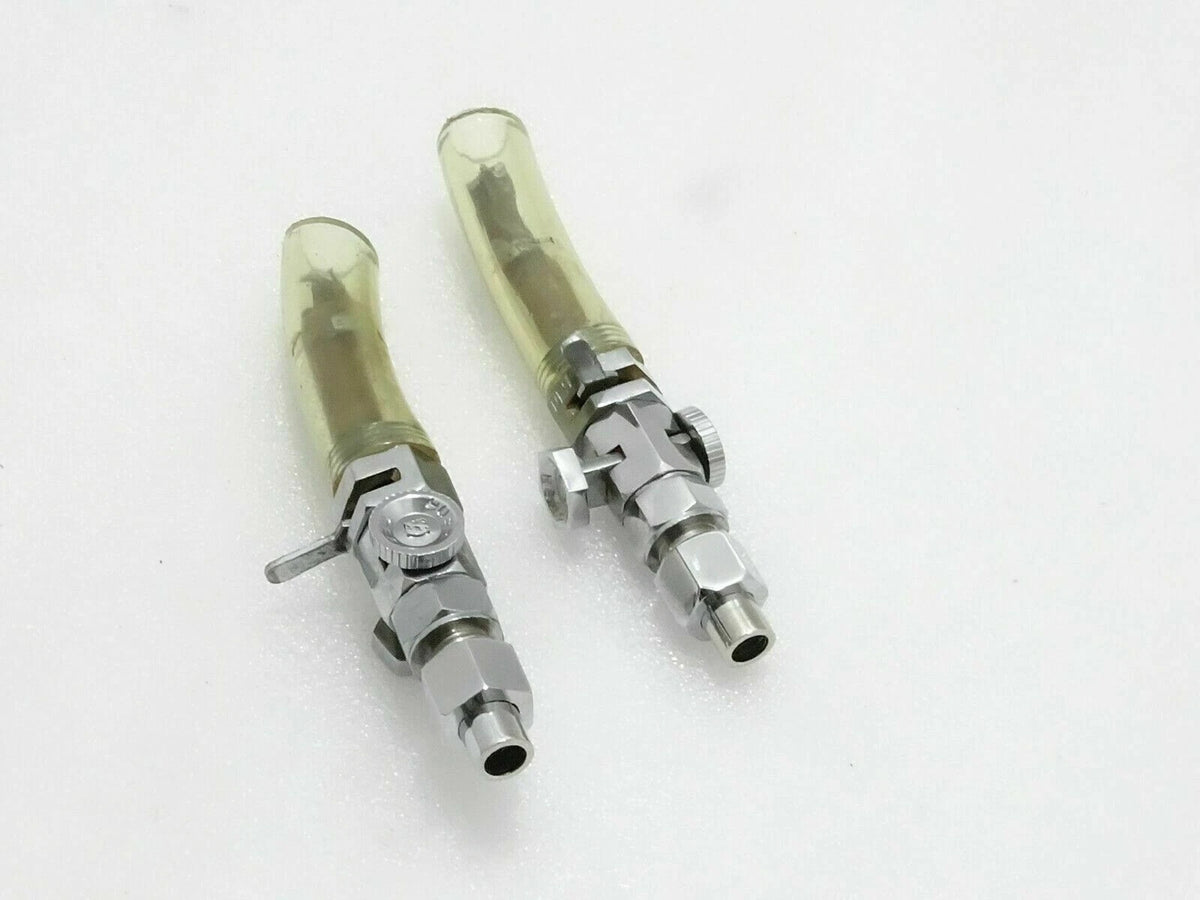 Set of 2 Brass Chrome Fuel Gas Tank Taps for Triumph