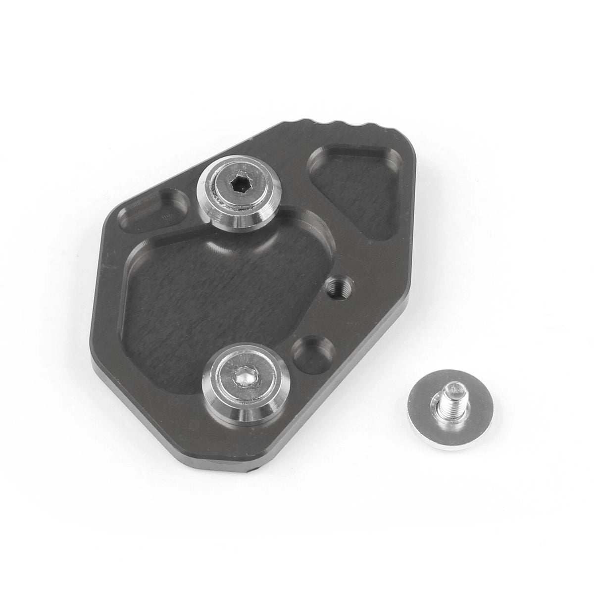 Side Stand Kickstand Plate Pad for BMW K1200S/R (2005–2008) K1400S/R (2009–2014) KSP-008-Gray