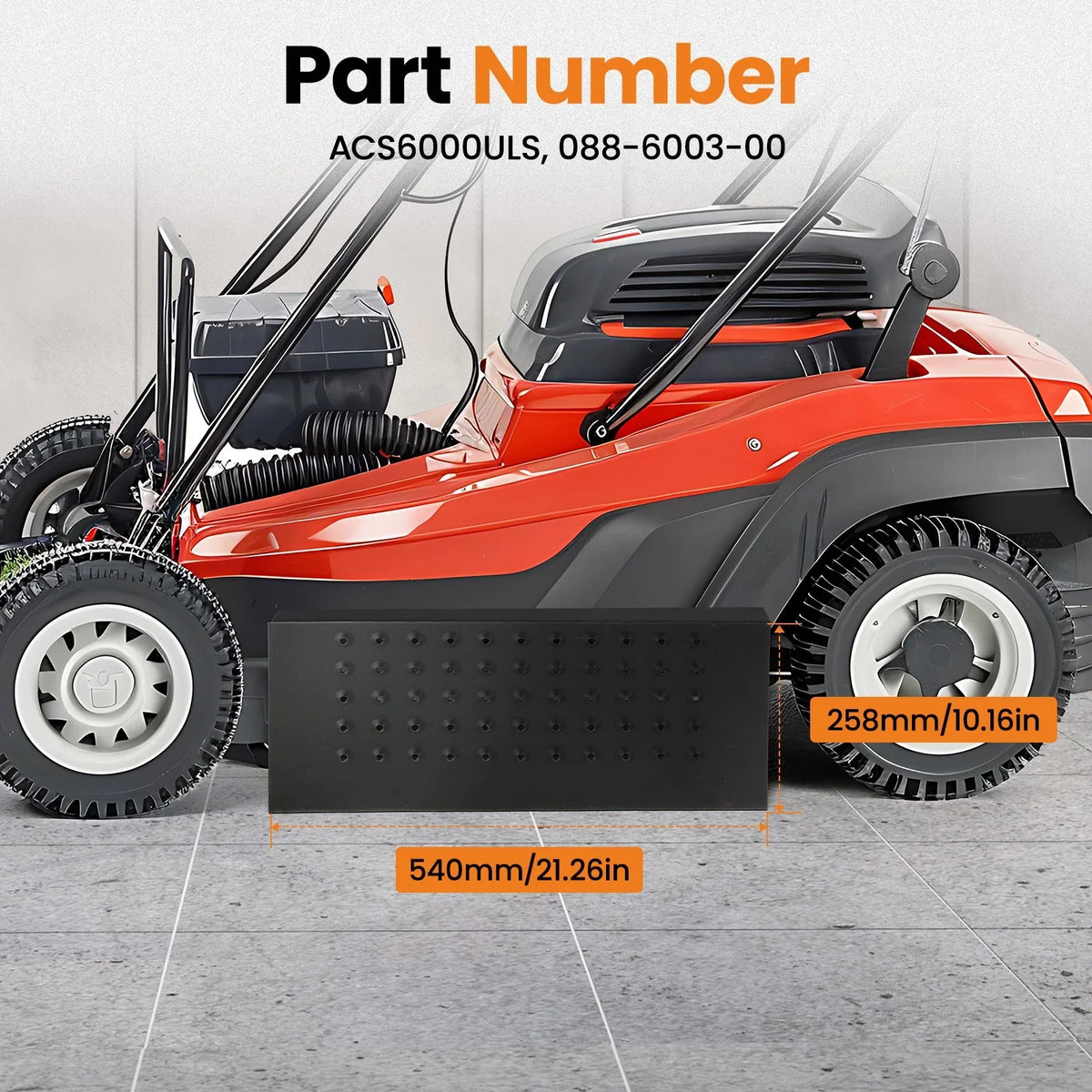 Chute Blocker for ZT Mowers (088-6003-00, ACS6000ULS)