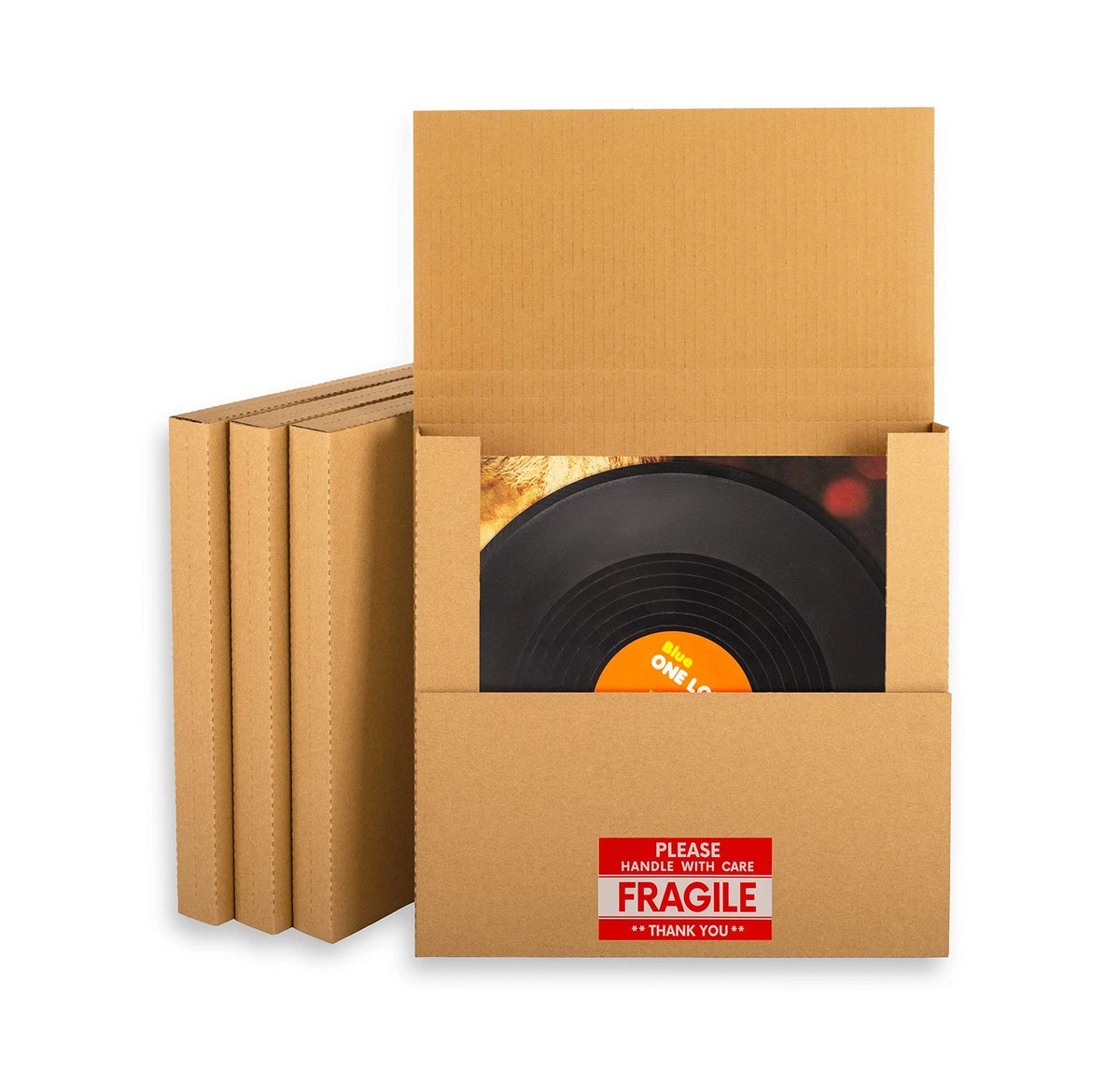 Set of 25 Heavy-Duty 12 Inch Vinyl Record Mailers Shipping Boxes