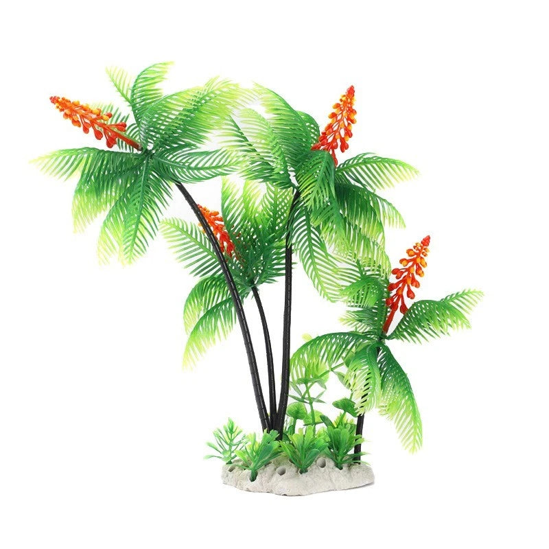 33CM Coconut Tree for Aquarium Fish Tank Terrarium Decor