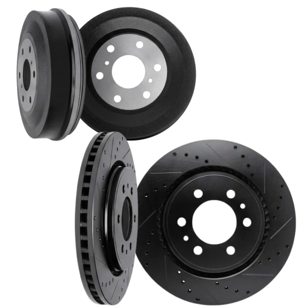 Rotor Set for Toyota Tacoma (2004) ALX-PAU-DF-8004-76038-CLA1 Drilled Slotted Vented